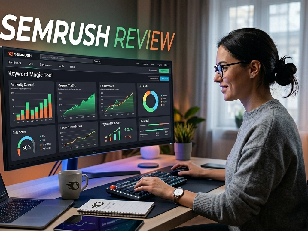 Semrush keyword research dashboard