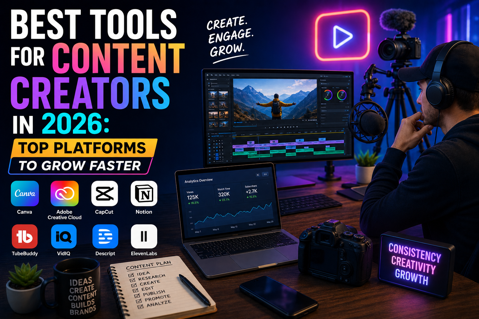 Best tools for content creators in 2026