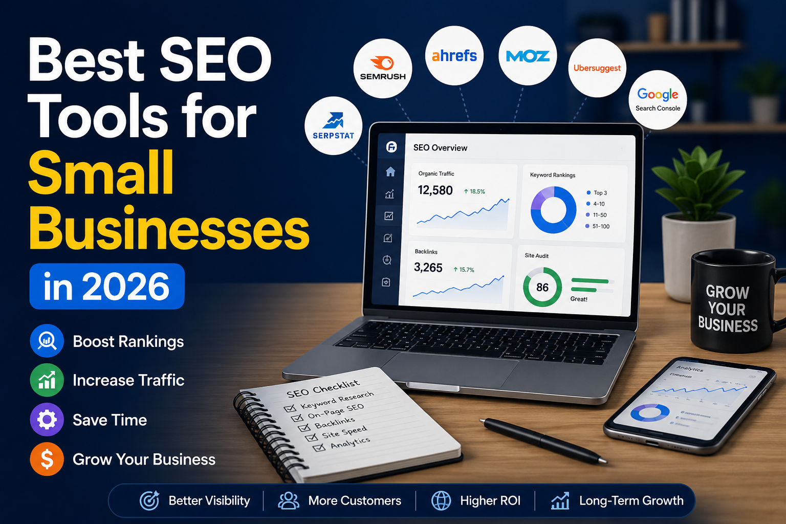 Best SEO tools for small businesses in 2026 comparison