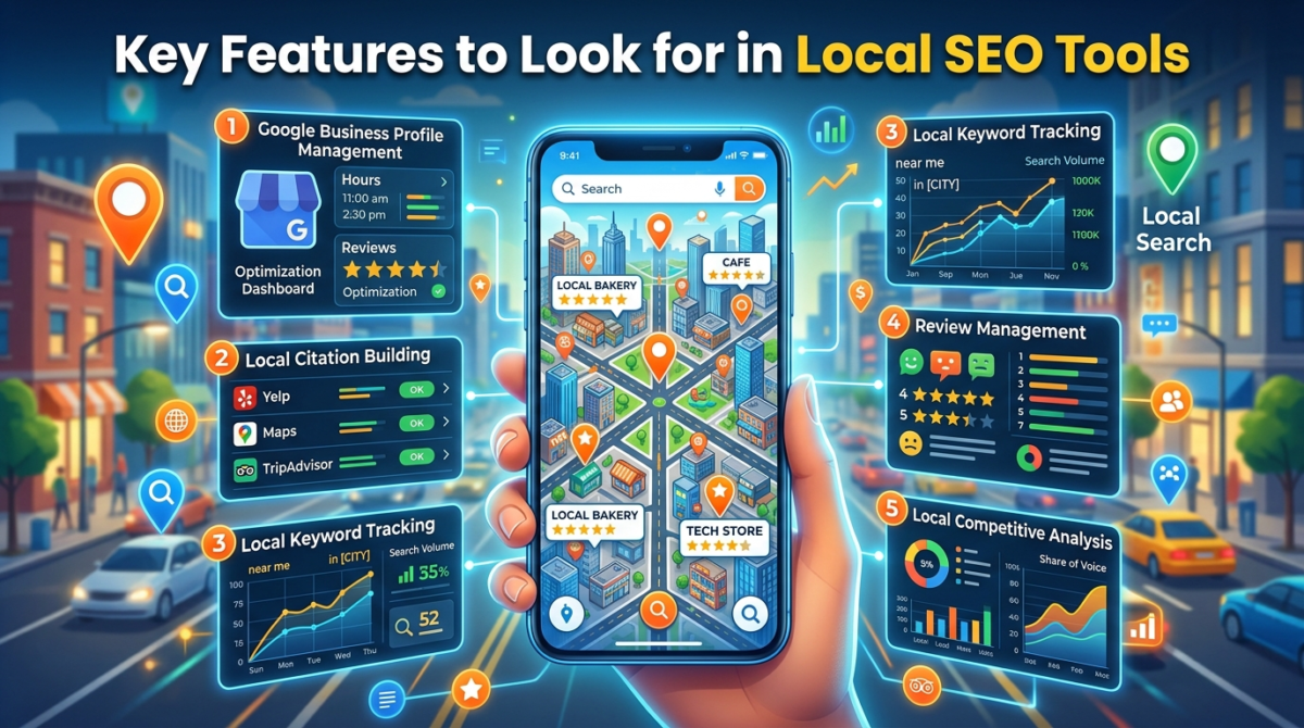 Essential features of local SEO software platforms
Local SEO tools comparison and feature overview
Business evaluating local SEO software capabilities