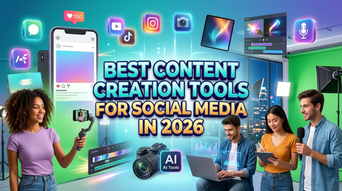 Best content creation tools for social media creators in 2026