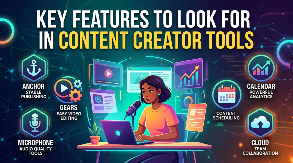 Important features of content creator tools in 2026
Comparing content creation software and creator platforms
Best content creator tools with powerful features